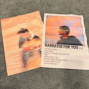 Alec Benjamin wall art posters 2 piece